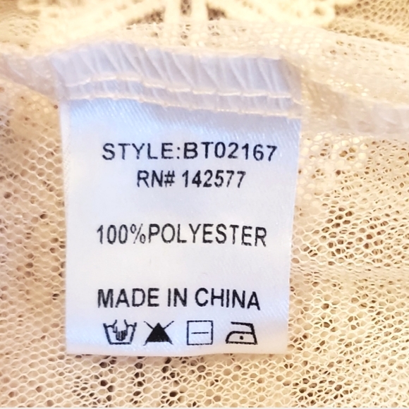 NEW: SHEER MOCK NECK RUFFLED BLOUSE - Picture 12 of 16